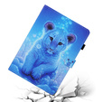 Etui do Lenovo Tab M10 Plus TB-X606F, z klapką, tiger