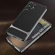 Etui do Samsung Galaxy S25 Ultra, GKK Woven Leather, czarne