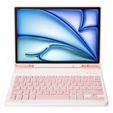 Etui z klawiaturą do iPad Air 11" 2025/2024 (7/6 gen.), Leather Pen Slot, różowe rose gold
