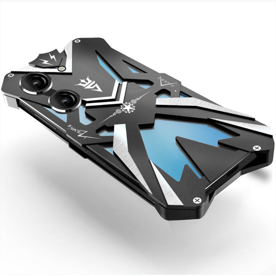 Etui pancerne do Asus Zenfone 9 5G, Aluminum Alloy, czarne