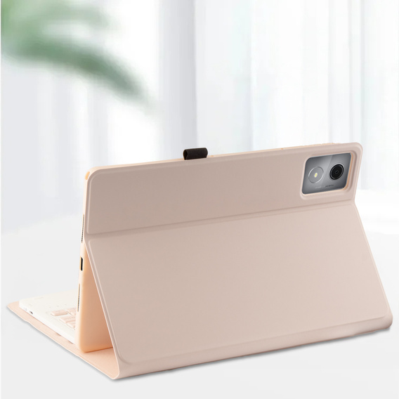 Etui z klawiaturą Bluetooth z touchpadem do Lenovo Tab K11 Plus - różowe