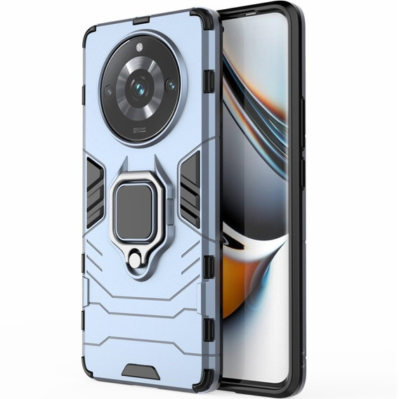 Etui do Realme 11 Pro / 11 Pro +, Kickstand Ring, niebieskie