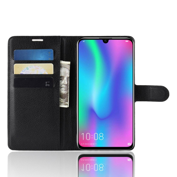 Etui z klapką do Huawei P Smart 2019, Wallet Leather Case, czarne