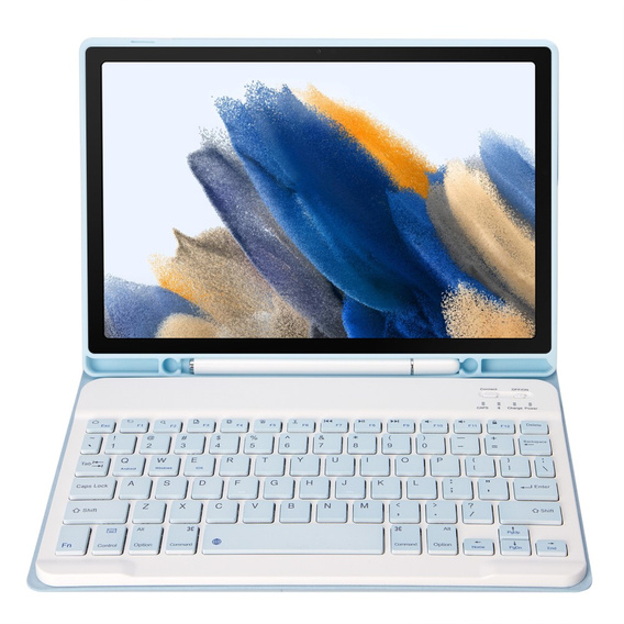 Etui z klawiaturą do Samsung Galaxy Tab A8 10.5 X200 / X205, niebieskie