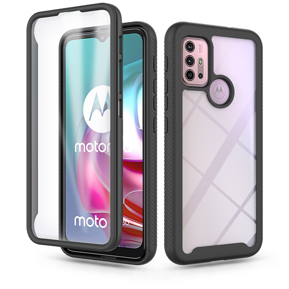 Etui do Motorola Moto G10 / G20 / G30, Shockproof, z folią, czarne