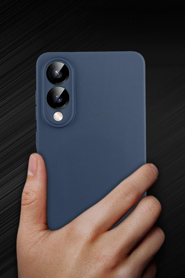 Etui Matt TPU do Samsung Galaxy S25 Edge, pokrowiec ochronny – niebieski