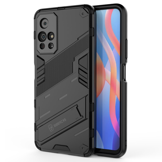 Etui do Xiaomi Poco M4 Pro 5G / Note 11S 5G, Military kickstand, czarne