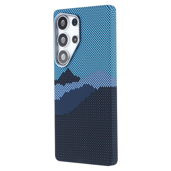 Etui do Samsung S25 Ultra, Carbon Fiber MagSafe, niebieskie / granatowe