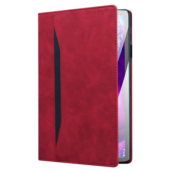 Etui z klapką i kieszeniami na karty do Xiaomi Redmi Pad 2 - Czerwone