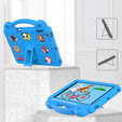 Etui do iPad 9.7" 2018/2017 (6/5 gen.) / Pro 9.7" 2016, Cute Patterns, z podstawką, Niebieskie