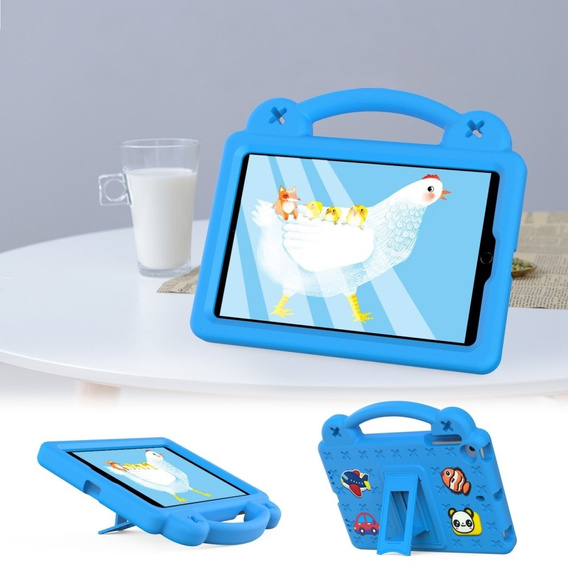 Etui do iPad mini 7.9" 2019/2015/2014/2013/2012 (5/4/3/2/1 gen.), Cute Patterns, z podstawką, Niebieskie