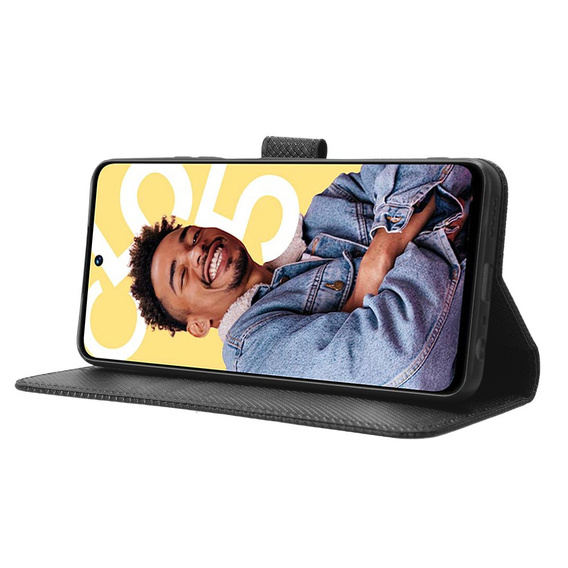 Etui z klapką do Realme C55, Wallet, Smart Magnet, czarne