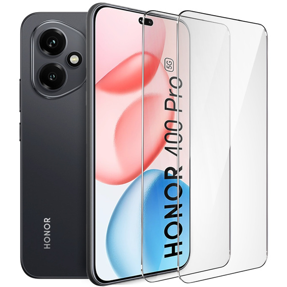 2x Szkło Hartowane ERBORD 9H Hard Glass do Honor 400 5G – codzienna ochrona w eleganckim wydaniu