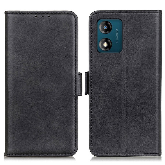Etui z klapką do Motorola Moto E13, Wallet, czarne