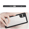 Etui do Sony Xperia 5 V, Fusion Hybrid, przezroczyste / czarne