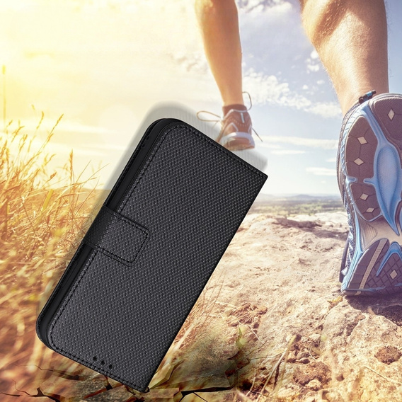 Etui z klapką do Nokia C12 4G, Wallet Smart Magnet, czarne