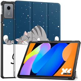 Etui do Lenovo Idea Tab 11" 2025 TB336FU TB336ZU, z funkcją podstawki, Smartcase, Śpiący kot