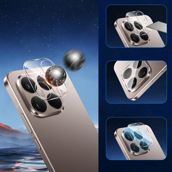 2x Szkło Hartowane ERBORD na aparat do Xiaomi 15T