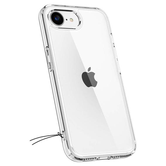 Etui Spigen do iPhone 16E, Ultra Hybrid, przezroczyste + Szkło Hartowane 9H