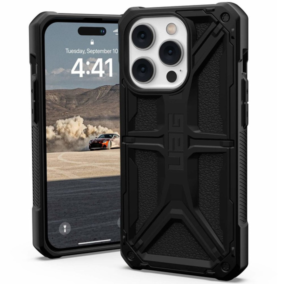 Etui Urban Armor Gear do iPhone 14 Pro, Monarch, czarne
