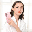 Etui Matt Case do iPhone 17 Pro, do MagSafe, półprzezroczyste różowe