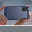 Etui do Samsung Galaxy A15 4G / 5G, Carbon, niebieskie