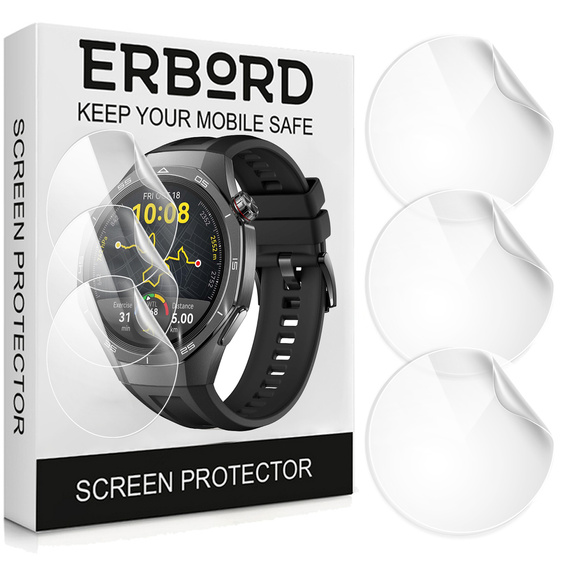 3x Folia Hydrożelowa ERBORD do Huawei Watch GT 5 Pro 46mm