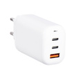 Forcell Ładowarka Sieciowa 65W GaN 2x USB typ C 1x USB A , White