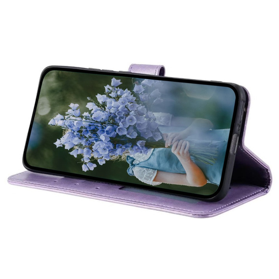 Etui z klapką do Xiaomi Redmi A3, Mandala, fioletowe