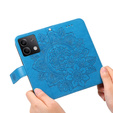 Etui z klapką do Xiaomi Redmi Note 13 5G, Mandala, niebieskie