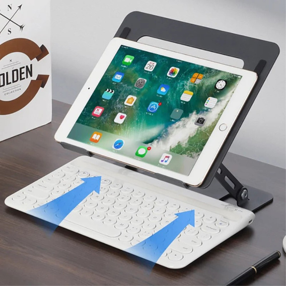 Aluminiowa podstawka do laptopa do 17" cali, czarna