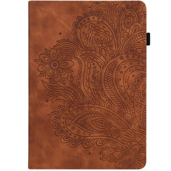 Etui do Amazon Kindle Paperwhite 5 (2021), Imprinted Flower, brązowe