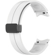 Pasek Silikonowy do Samsung Galaxy Watch 4/5/6 40/42/43/44/45/46/47mm, Biały