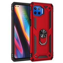 Etui pancerne do Motorola Moto G 5G Plus, Nox Case Ring, czerwone