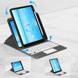 Etui z klawiaturą do iPad 10.2" 2021/2020/2019 (9/8/7 gen.), Touchpad Pen Slot, czarne