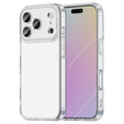 Etui silikonowe do iPhone 17 Pro Max, z twardym tyłem, transparentne