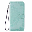 Etui z klapką do Samsung Galaxy M52 5G, Mandala, miętowe