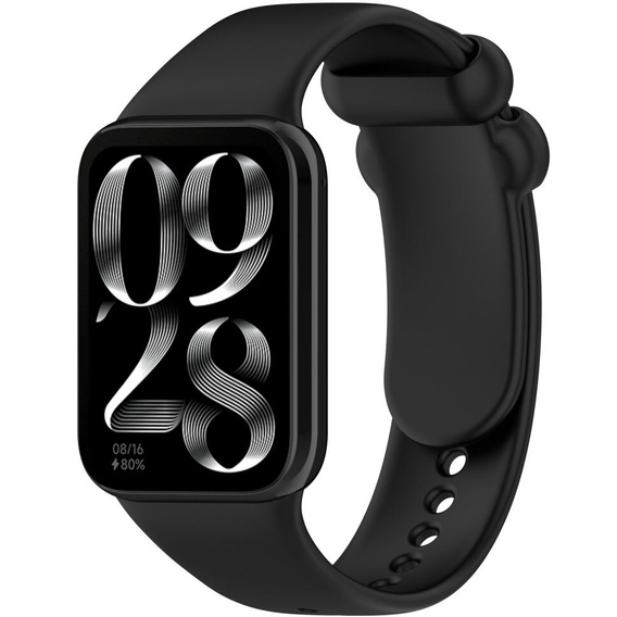 Pasek Silikonowy do Xiaomi Smart Band 8 Pro / Xiaomi Smart Band 9 Pro, Czarny