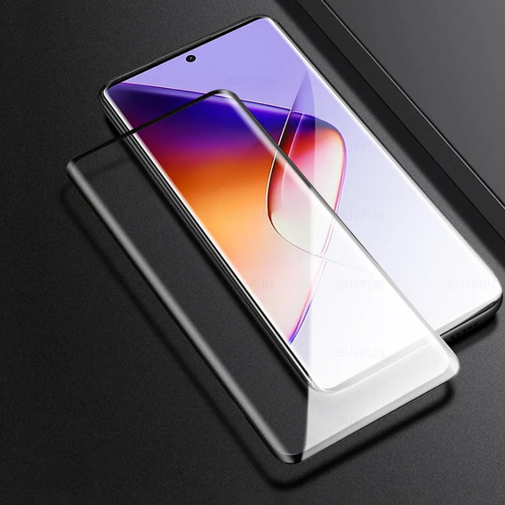 Szkło Hartowane 3D do Infinix Note 40 Pro Plus, czarna ramka