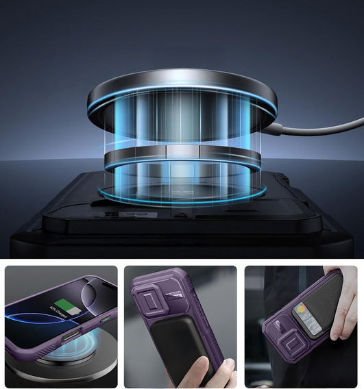 Etui Dexnor MagSafe z osłoną aparatu do iPhone 16 Pro
