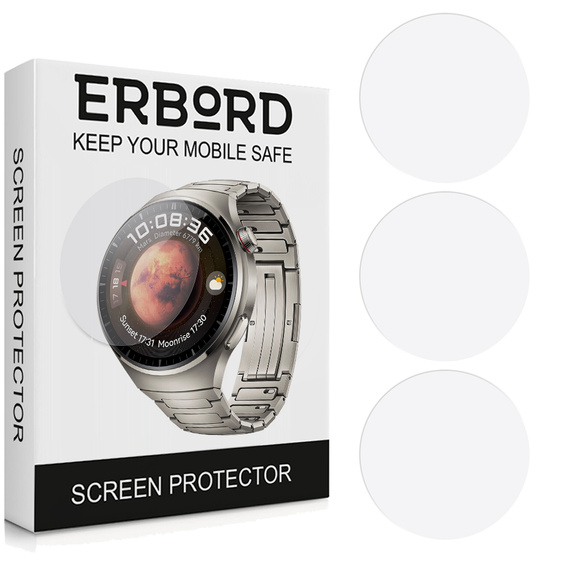 3x Folia Hydrożelowa ERBORD do Huawei Watch 4 Pro