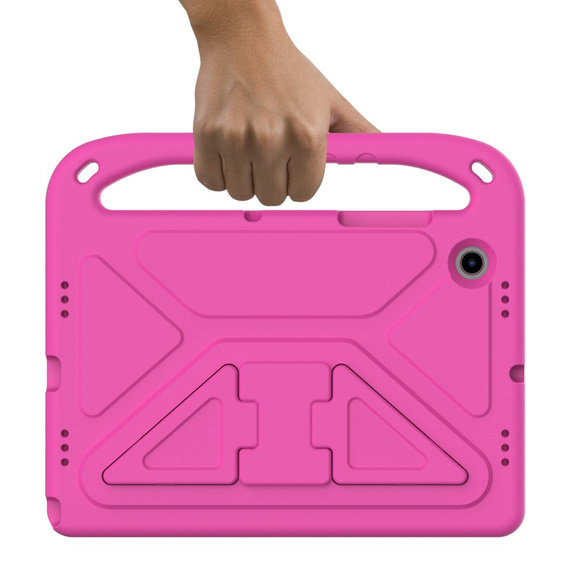 Etui dla dzieci do Samsung Galaxy Tab A8 10.5, dziecięce z uchwytem, różowe