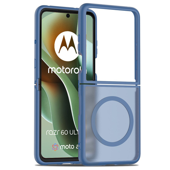 Etui ochronne do Motorola Razr 60 Ultra 5G – kompatybilne z MagSafe, niebieskie