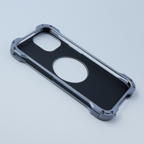 Etui R-JUST do iPhone 13 Pro, pancerne, do MagSafe, czarne