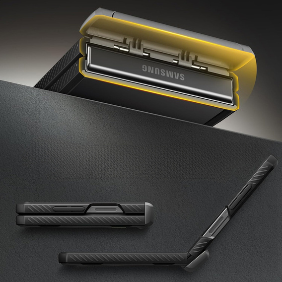 Etui Tongate MECH z MagSafe do Samsung Galaxy Z Flip7 FE / Z Flip6, zielone