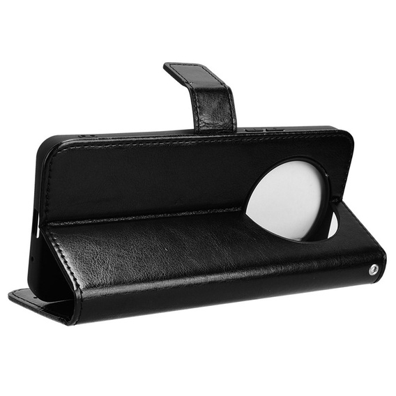 Etui z klapką do Xiaomi Redmi A3, Crazy Horse Wallet, czarne