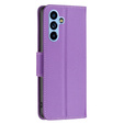 Etui z klapką do Samsung Galaxy A54 5G, Wallet Litchi Magnet, fioletowe