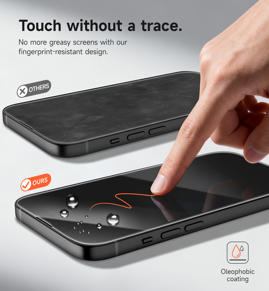 2x Szkło hartowane SURITCH do iPhone 16e / 14 / 13 Pro