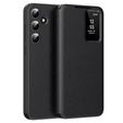 Etui z klapką do Samsung Galaxy S24 FE, Smart View Wallet, czarne