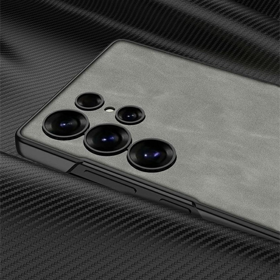 Etui do Samsung Galaxy S25 Ultra GKK – ultra cienkie, twarde, matowe, z podstawką – szare